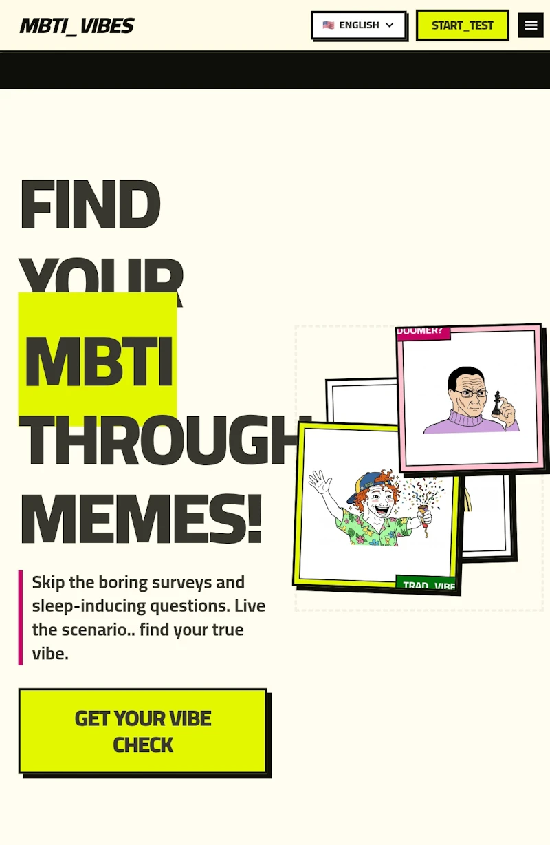 MBTI_VIBES screenshot 1