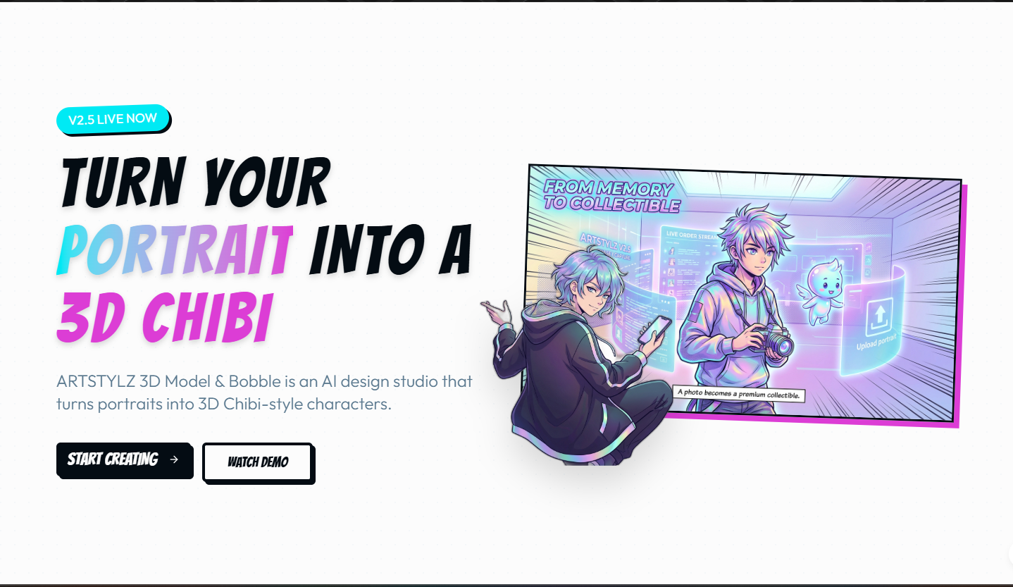 ARTSTYLZ 3D Model & Bobble logo