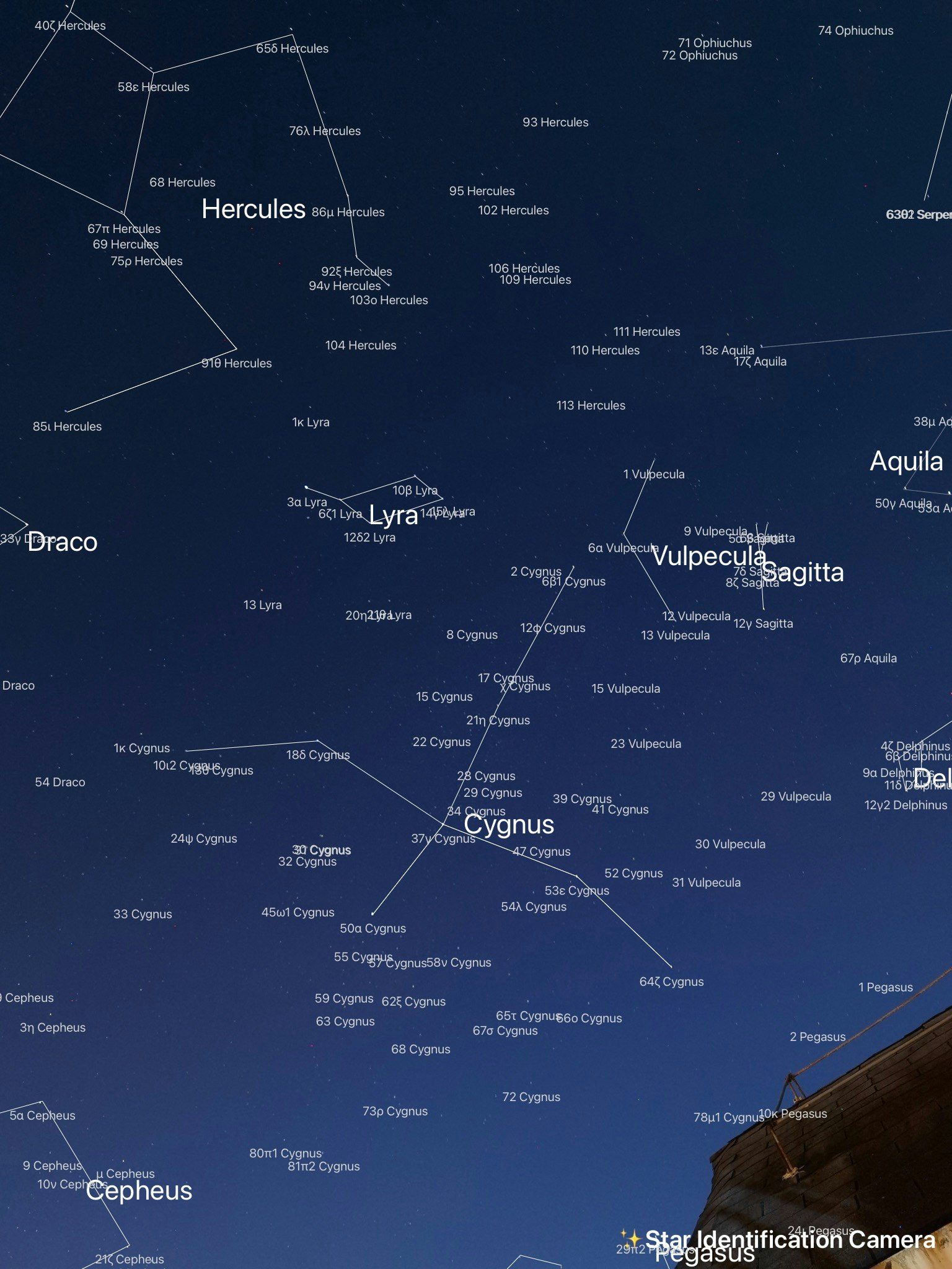 Caméra d'identification des étoiles media 2