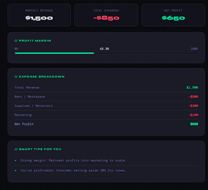 BizProfit screenshot 1