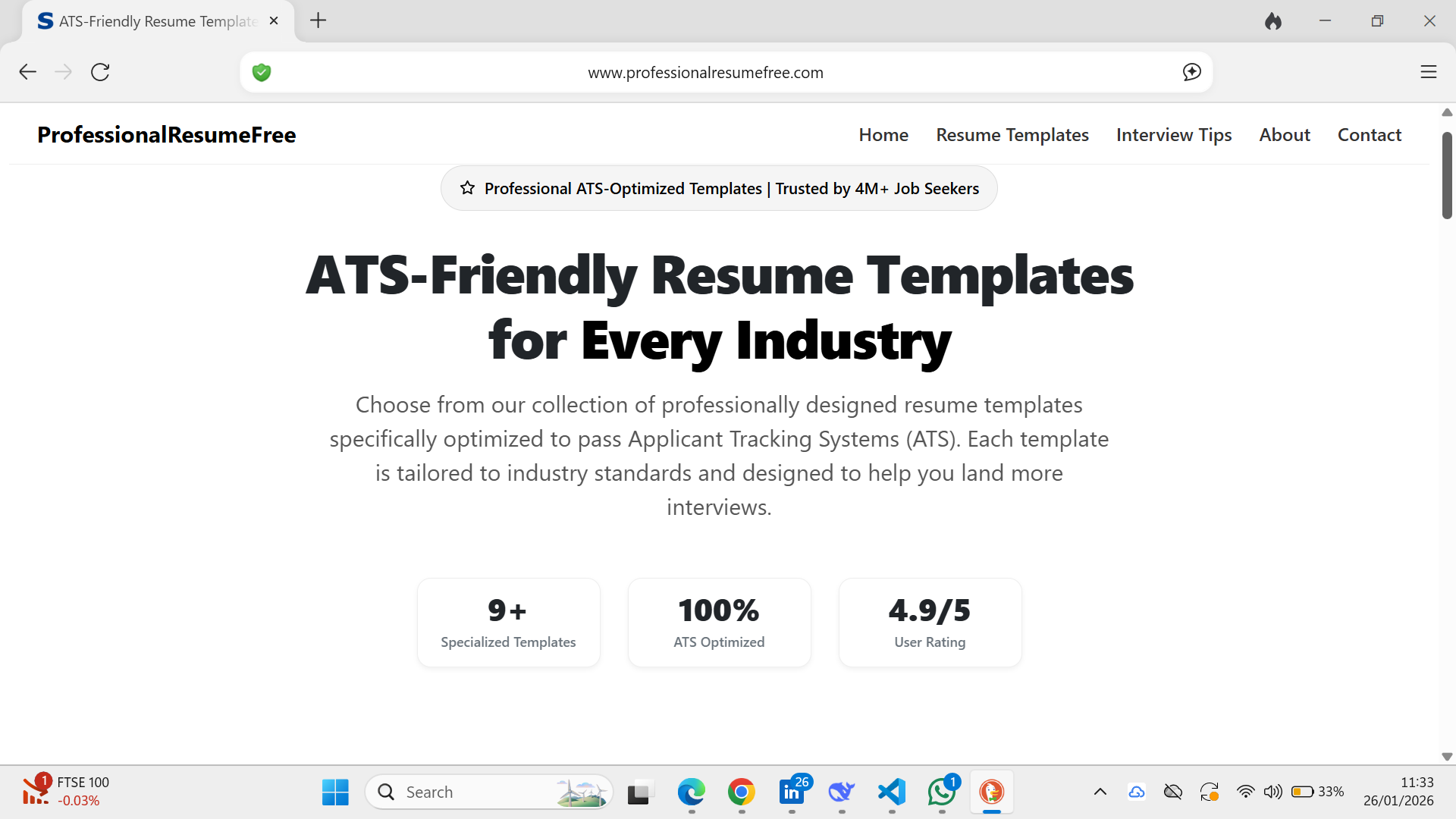 Professional Resume Free gallery image