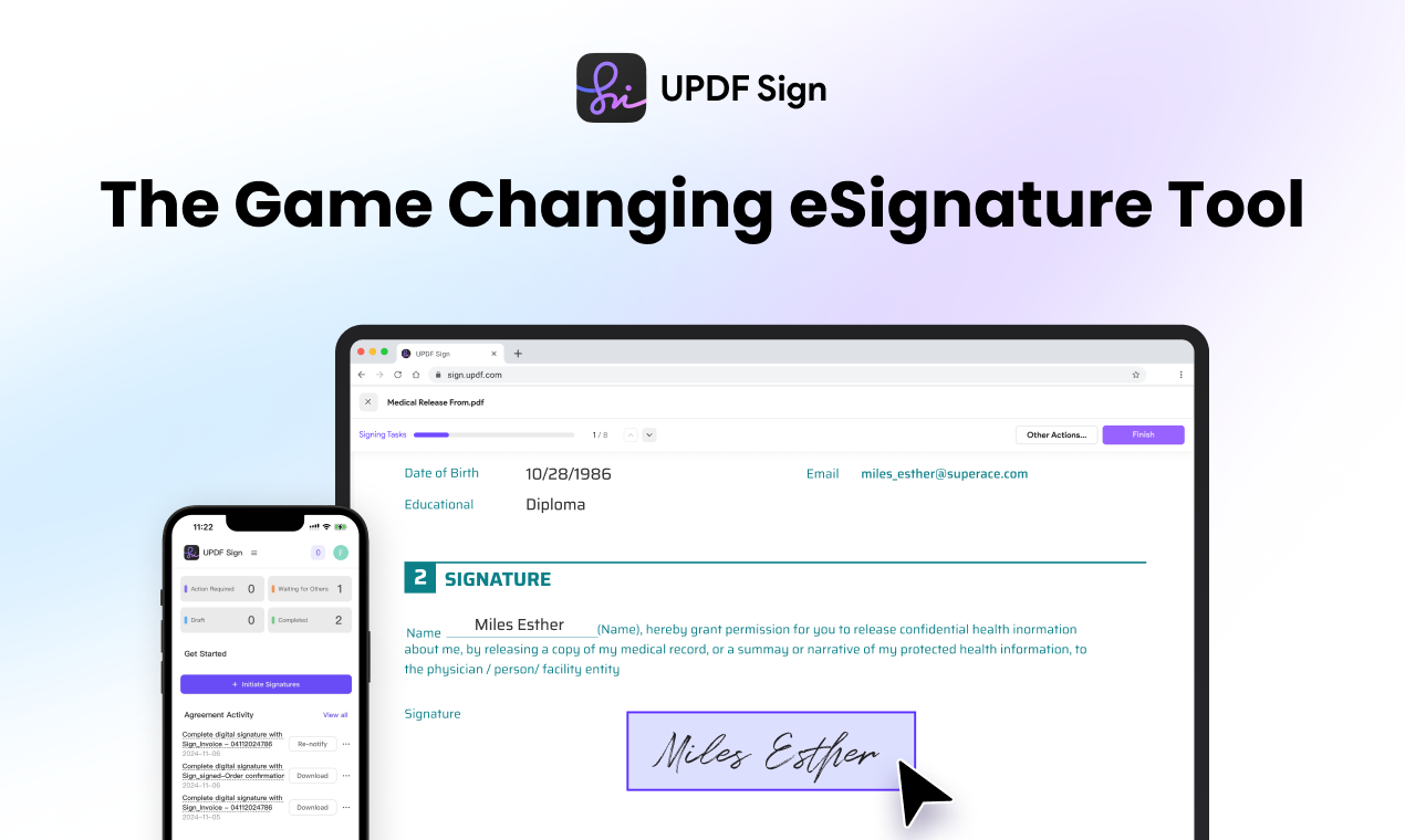 Segno UPDF - Lo strumento di eSignatura che cambia il gioco media 2
