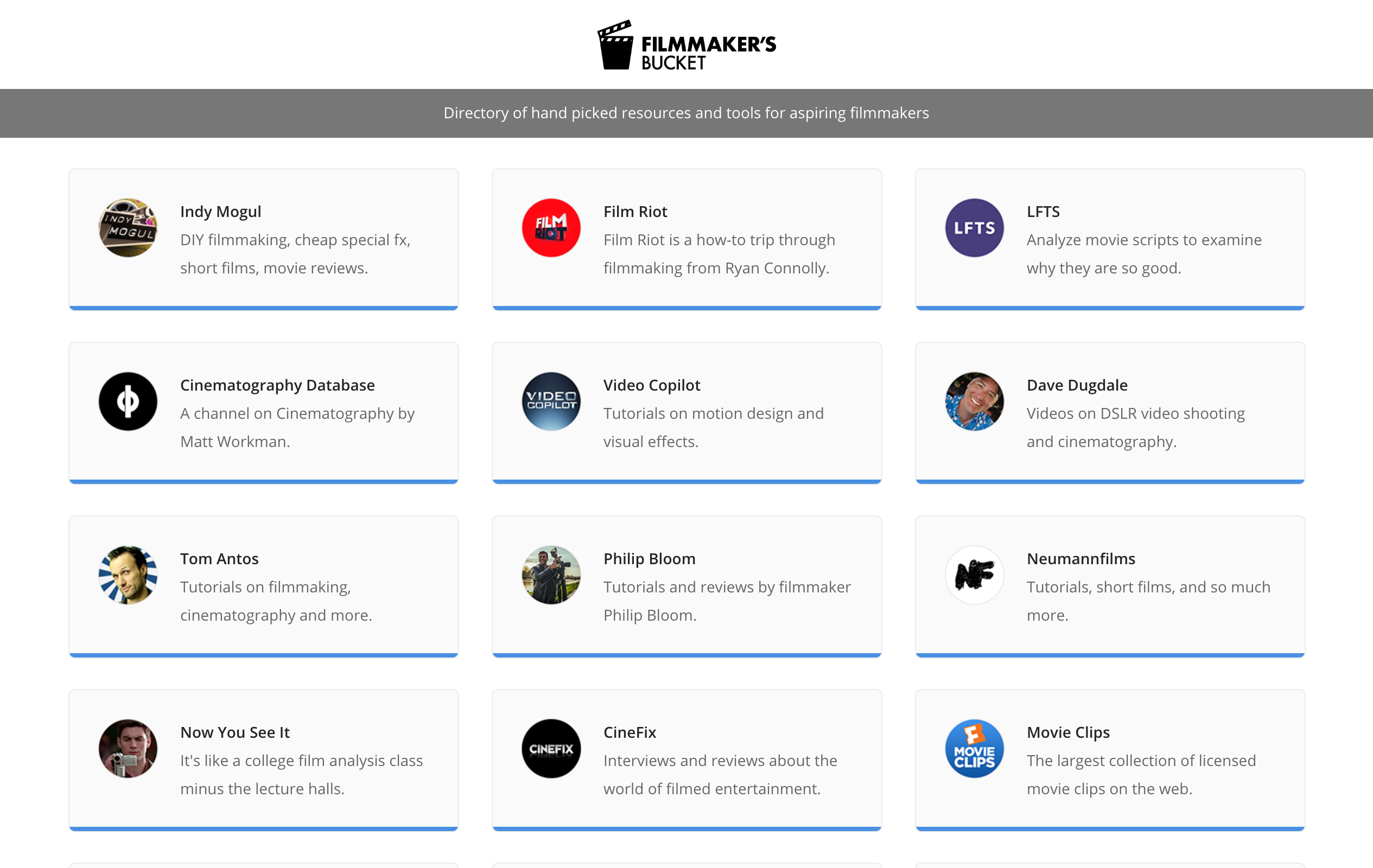 Filmmaker's Bucket gallery image