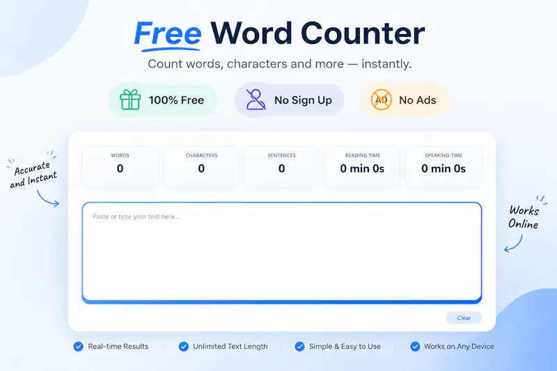 Free Word Counter screenshot 1