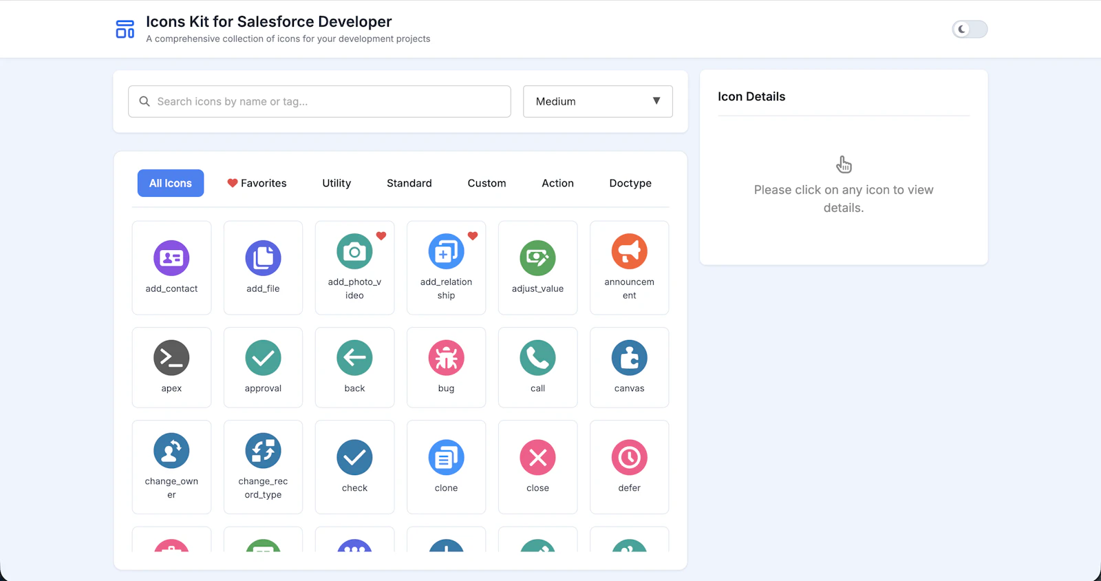 Icons Kit for Salesforce Developer screenshot 1