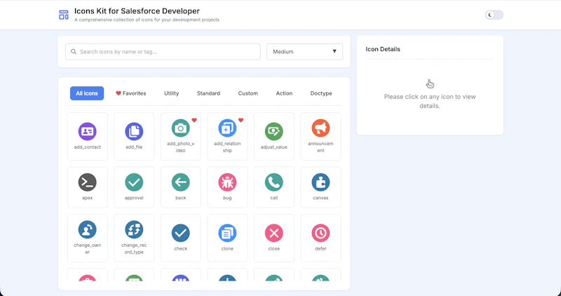 Icons Kit for Salesforce Developer screenshot 1