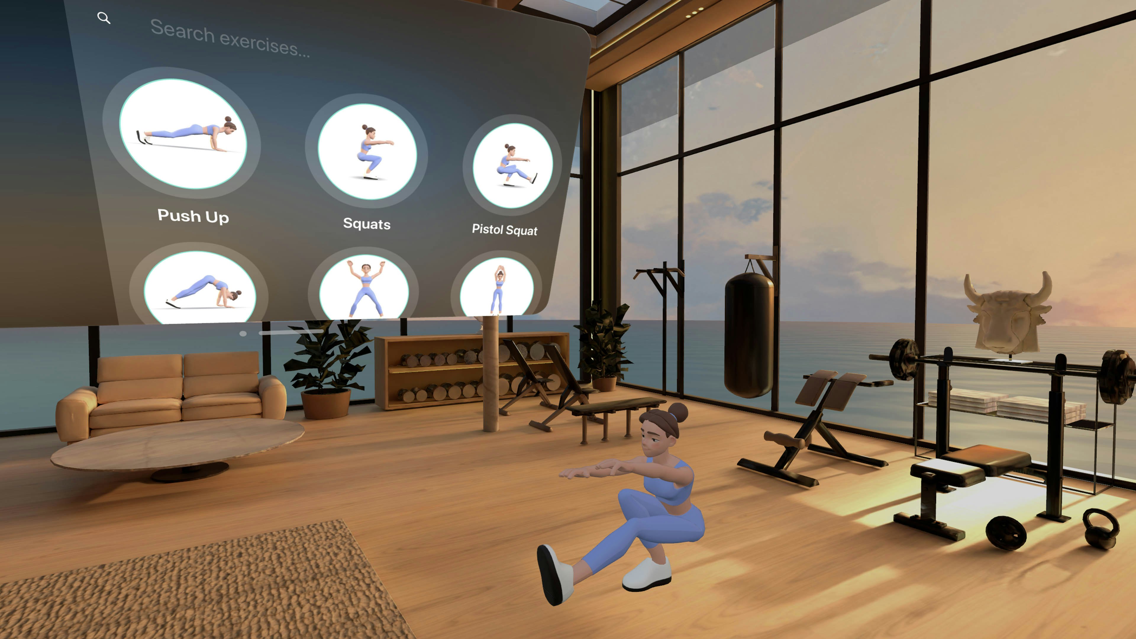 Spor salonu - Apple Vision Pro'da sürükleyici ortamlarda çalıştırın veya eğitin medya 5