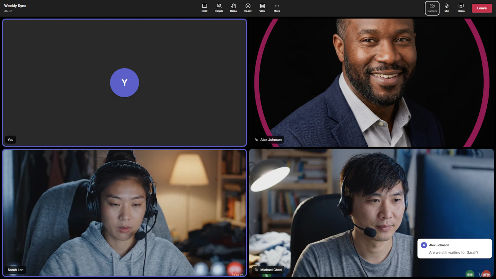 FakeMeetingGenerator.com screenshot 1