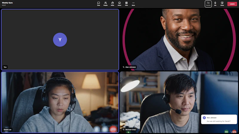FakeMeetingGenerator.com screenshot 1