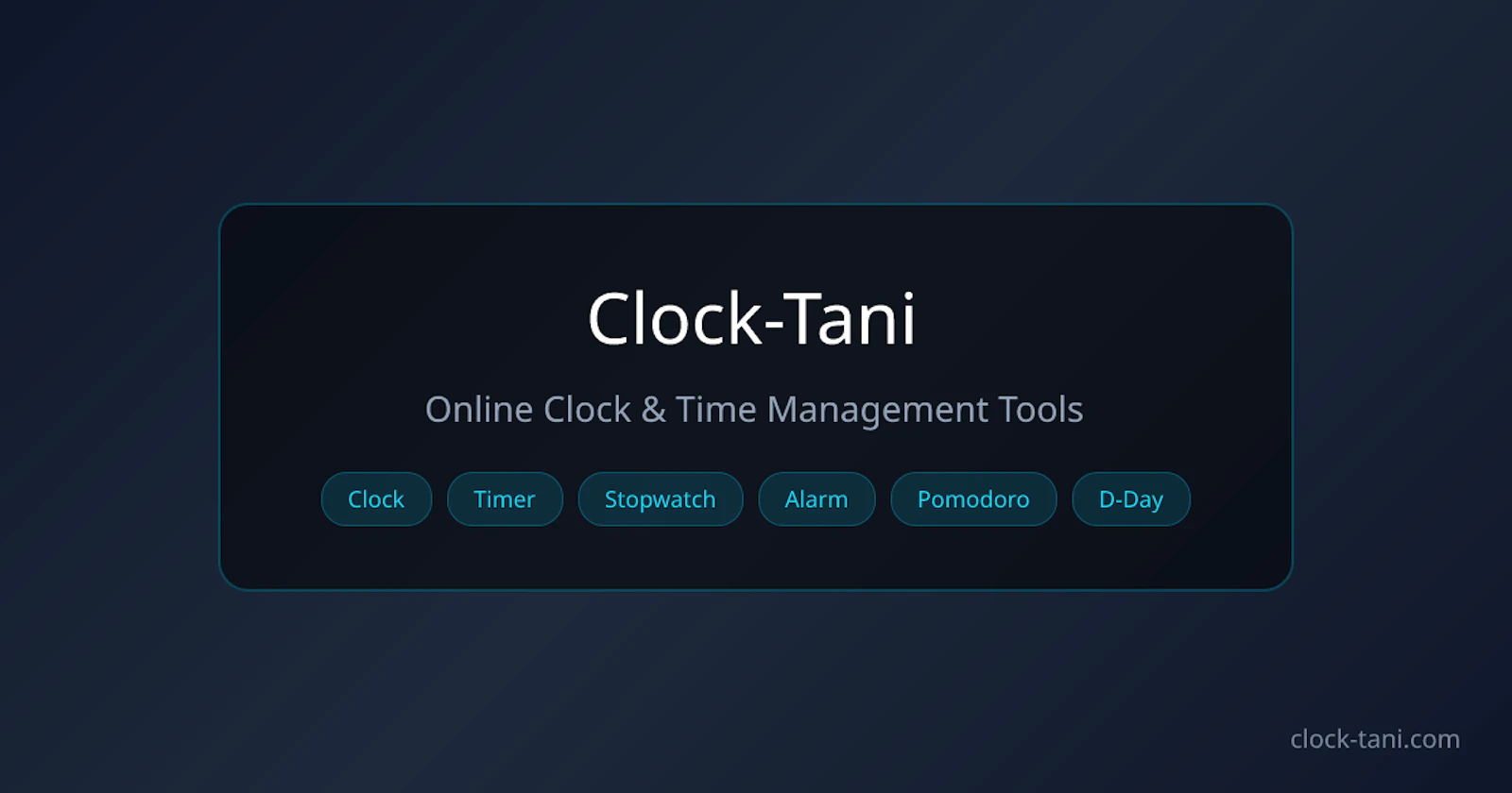 Clock-Tani screenshot 1
