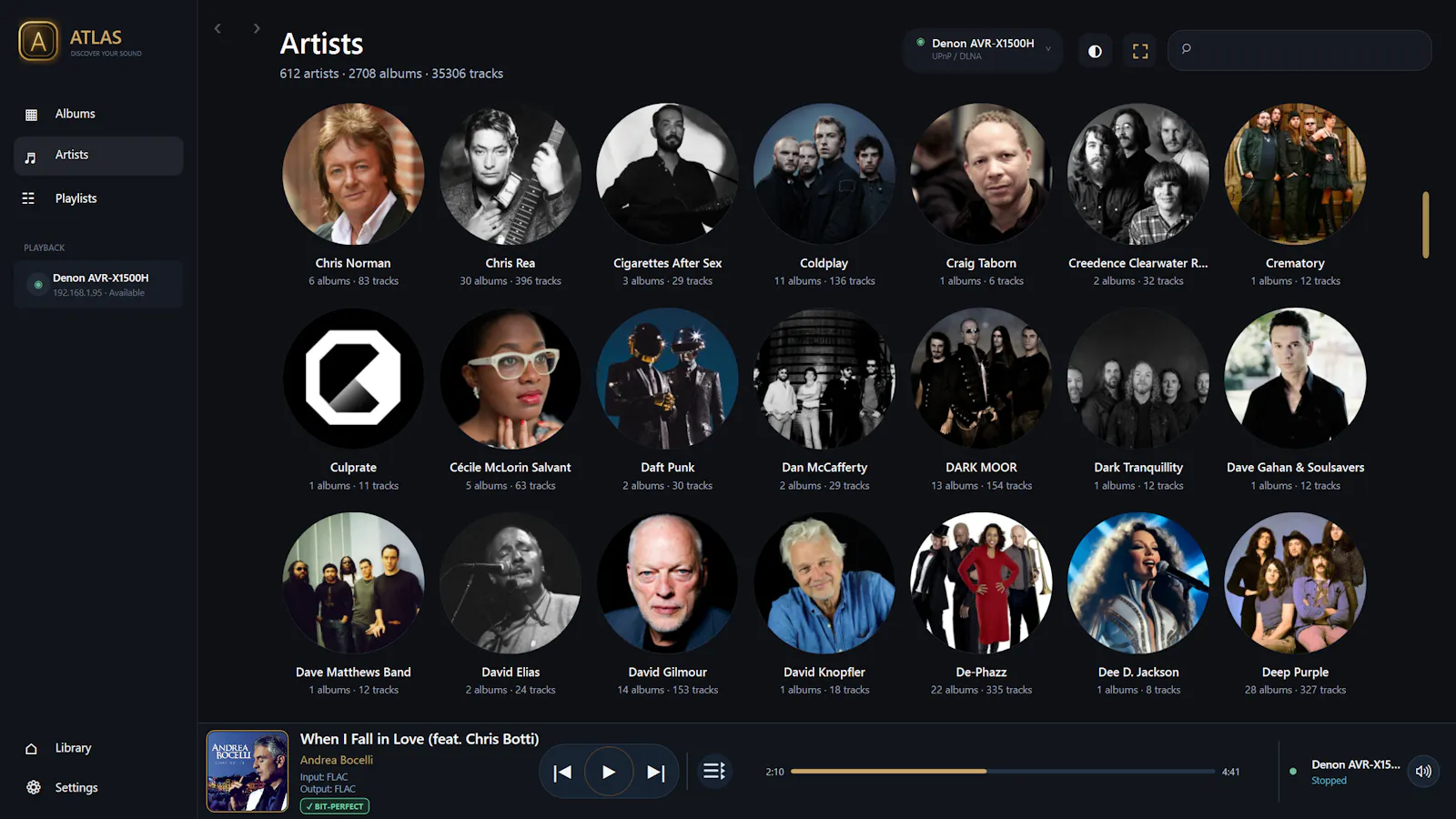 ATLAS Music Library screenshot 2