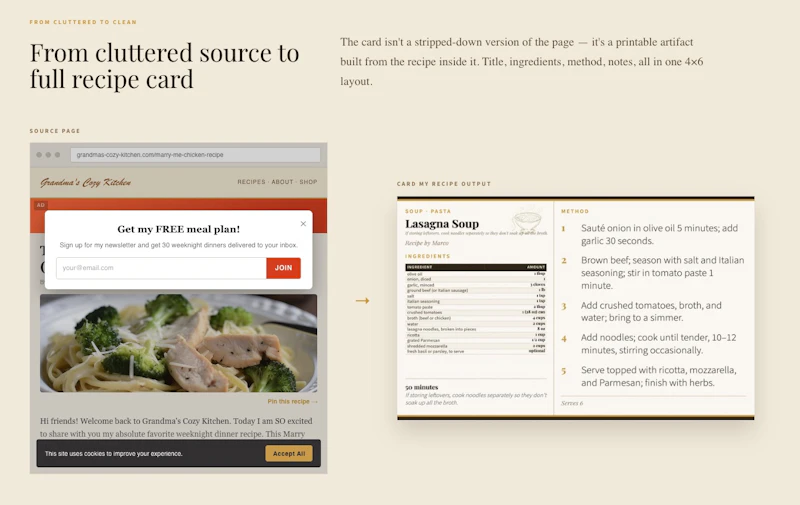 Card My Recipe screenshot 4