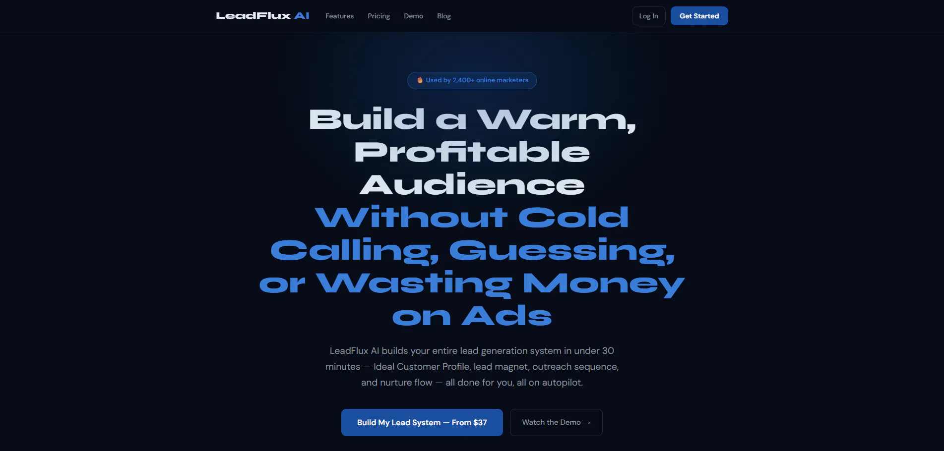 Banner del producto LeadFlux AI