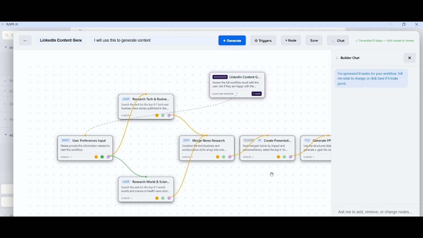 RAPR AI screenshot 1 (video preview)