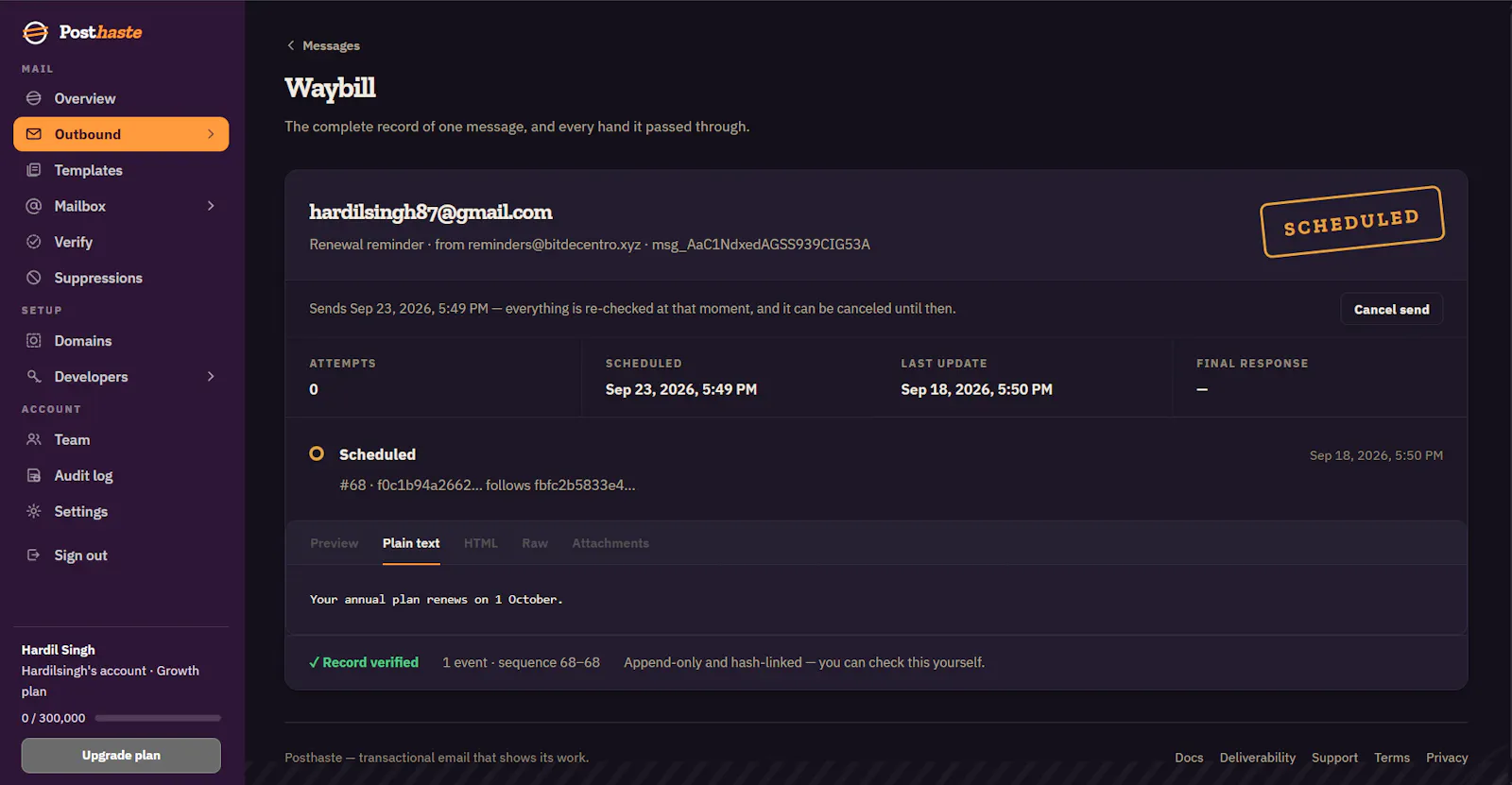 Posthaste screenshot 11