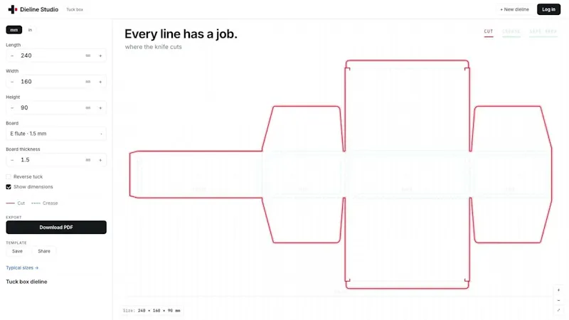 Dieline Studio screenshot 1 (video preview)