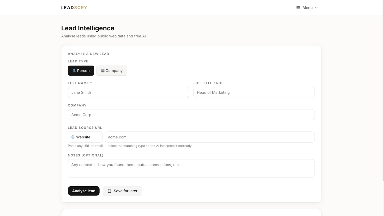LeadScry screenshot 3