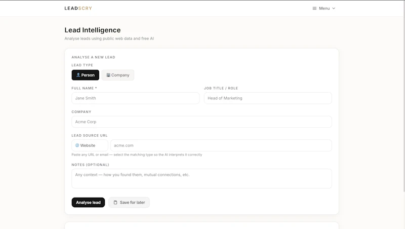 LeadScry screenshot 3