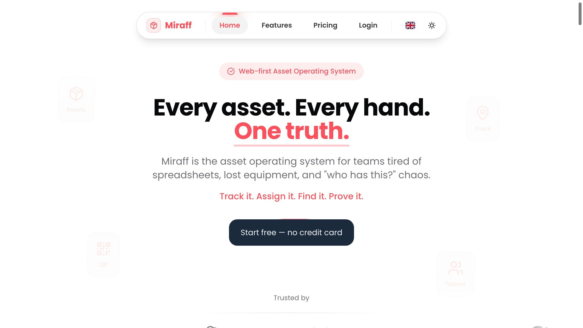 Miraff - Main product screenshot demonstrating key features and user interface
