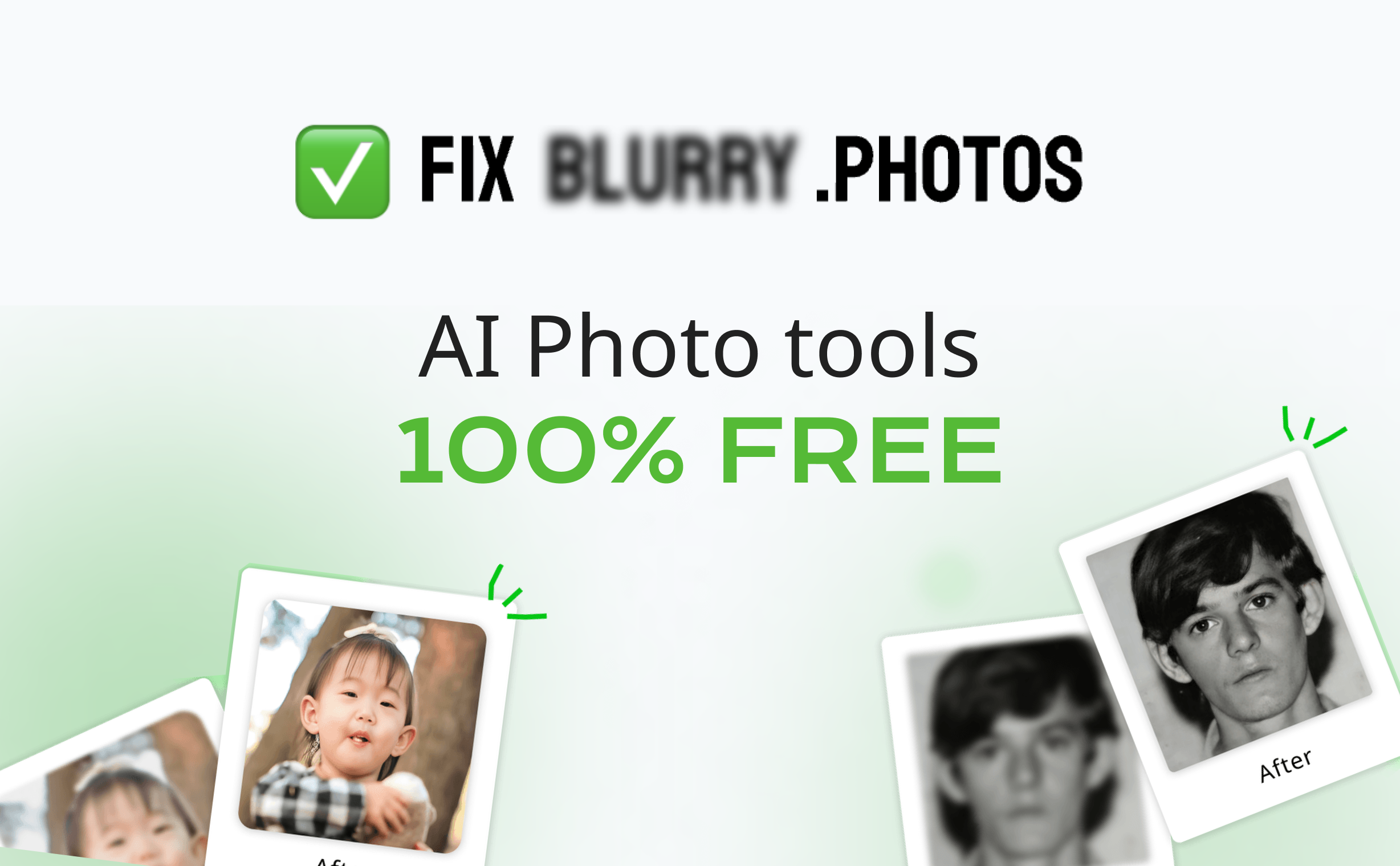 Bulanık Fotoğraflar V2'yi düzeltin - ✨ Fotoğrafları hızlı bir şekilde düzeltmek için ücretsiz AI araçları medya 1