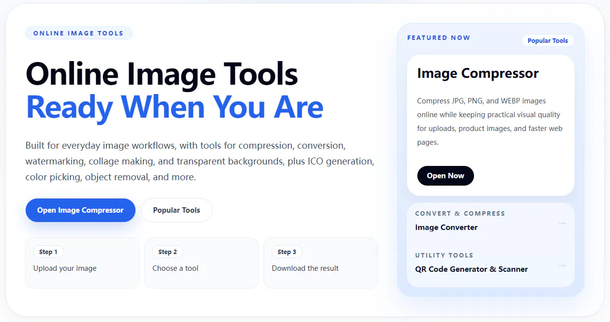 Image Tools 제품 배너