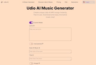 Udio AI gallery image
