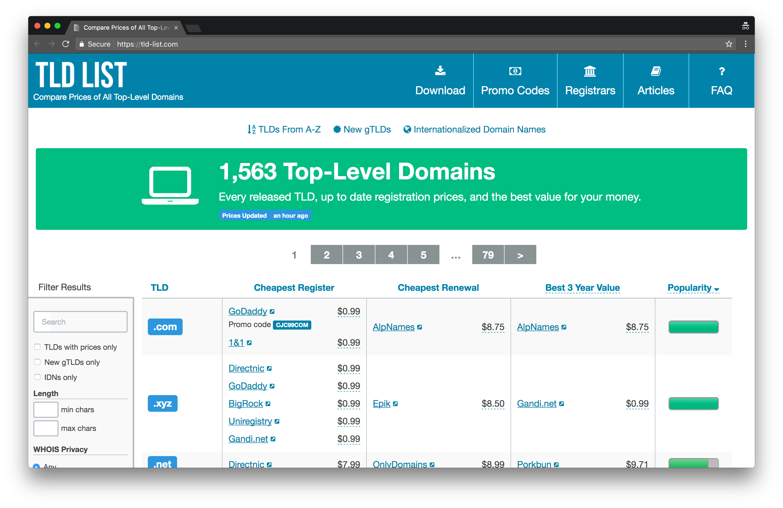 TLD LIST media 1