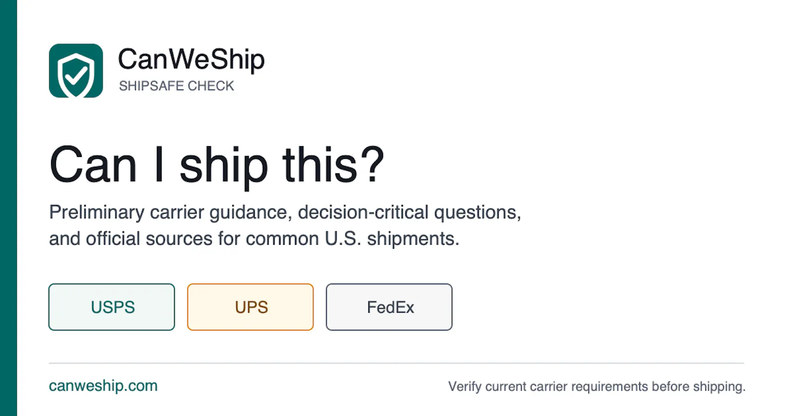 CanWeShip screenshot 1