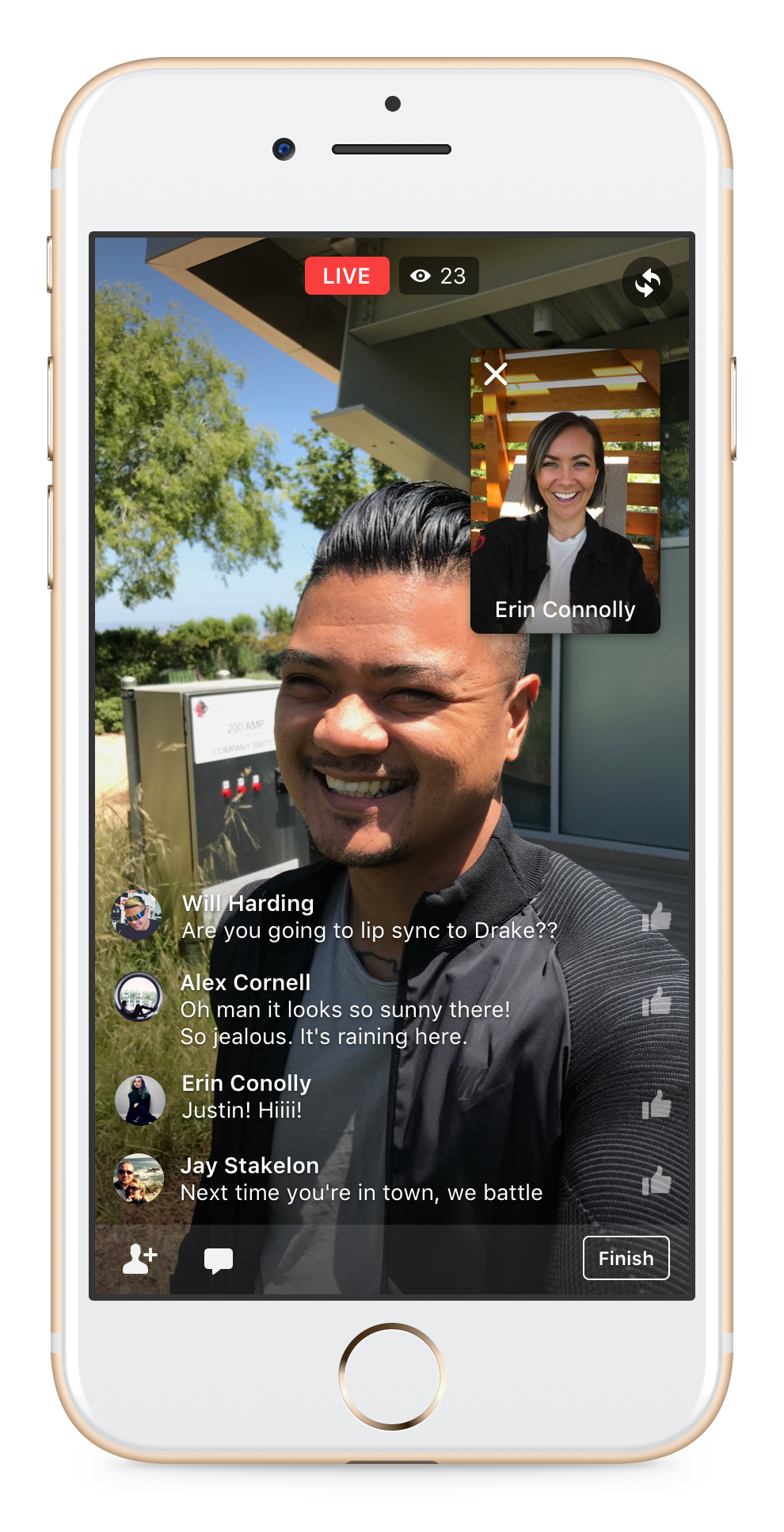 Facebook "Live With" gallery image