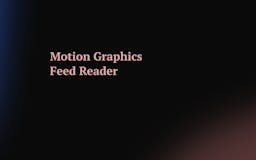 Motion Graphics News Reader  media 1
