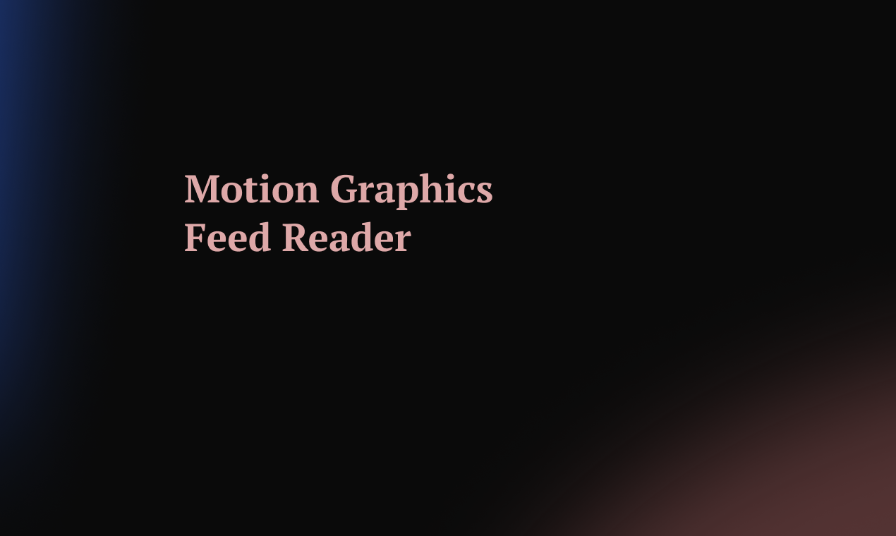 Motion Graphics News Reader medya 1