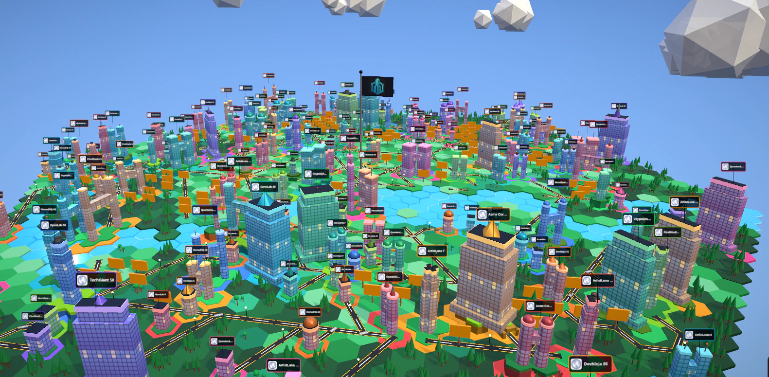 startuptile The City Mesh-Fund your project with a 3D city of sponsors