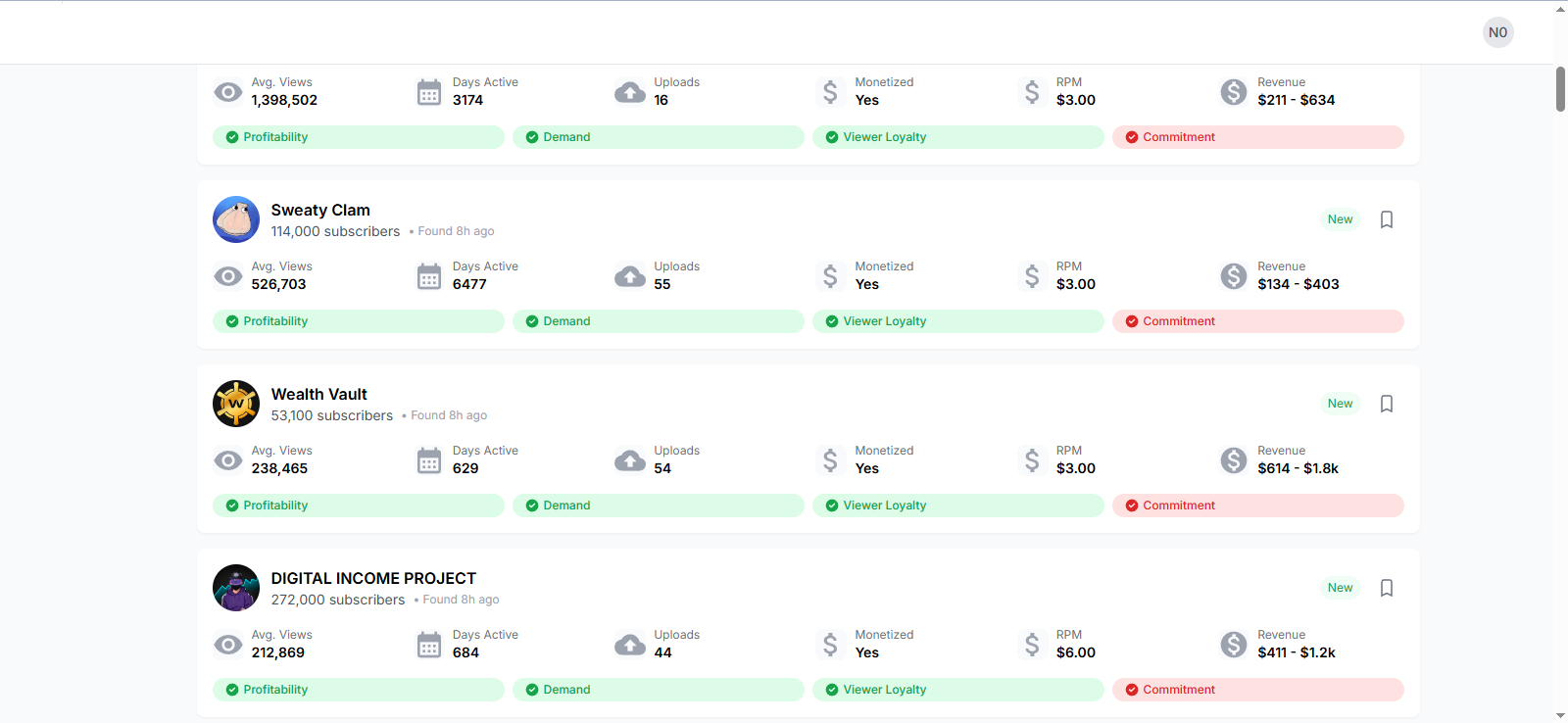 YouTube Niche Finder gallery image