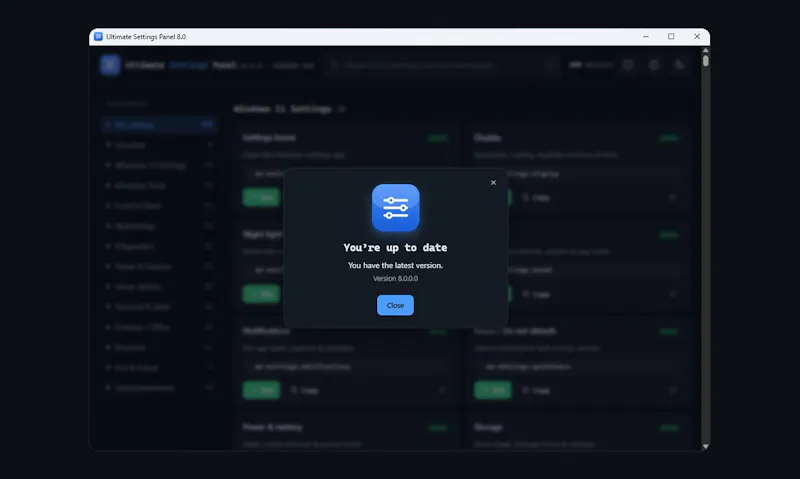 Ultimate Settings Panel screenshot 3