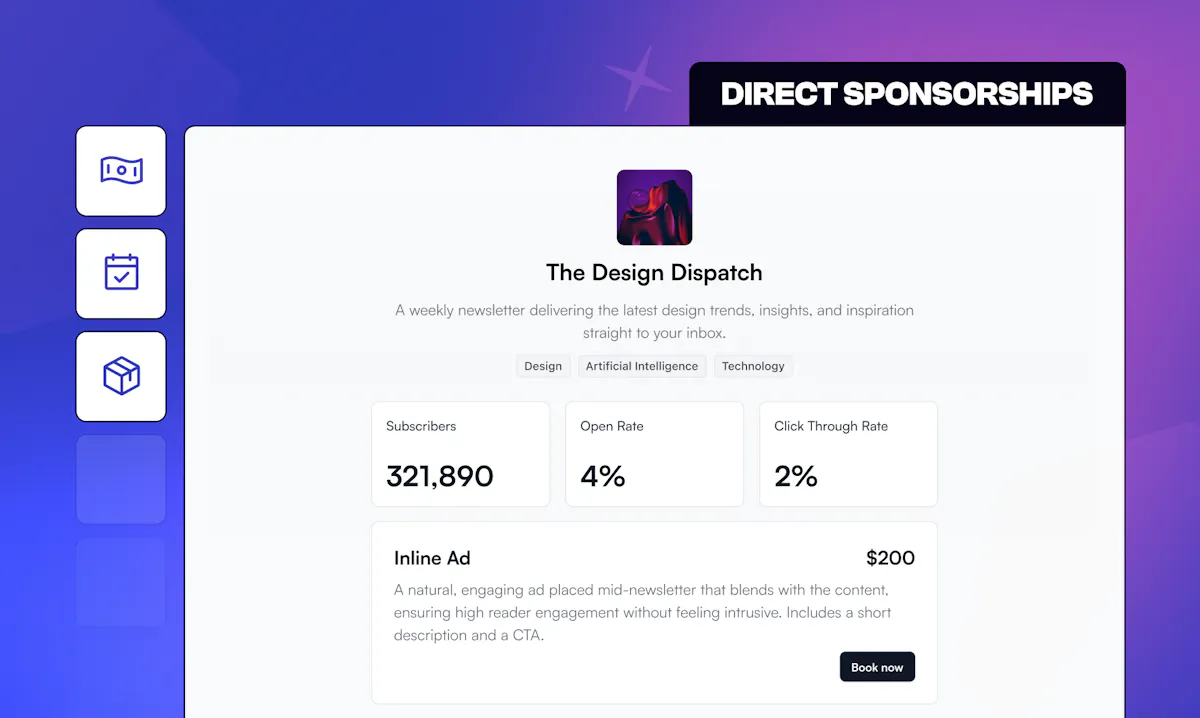 Direct Sponsorships by beehiiv