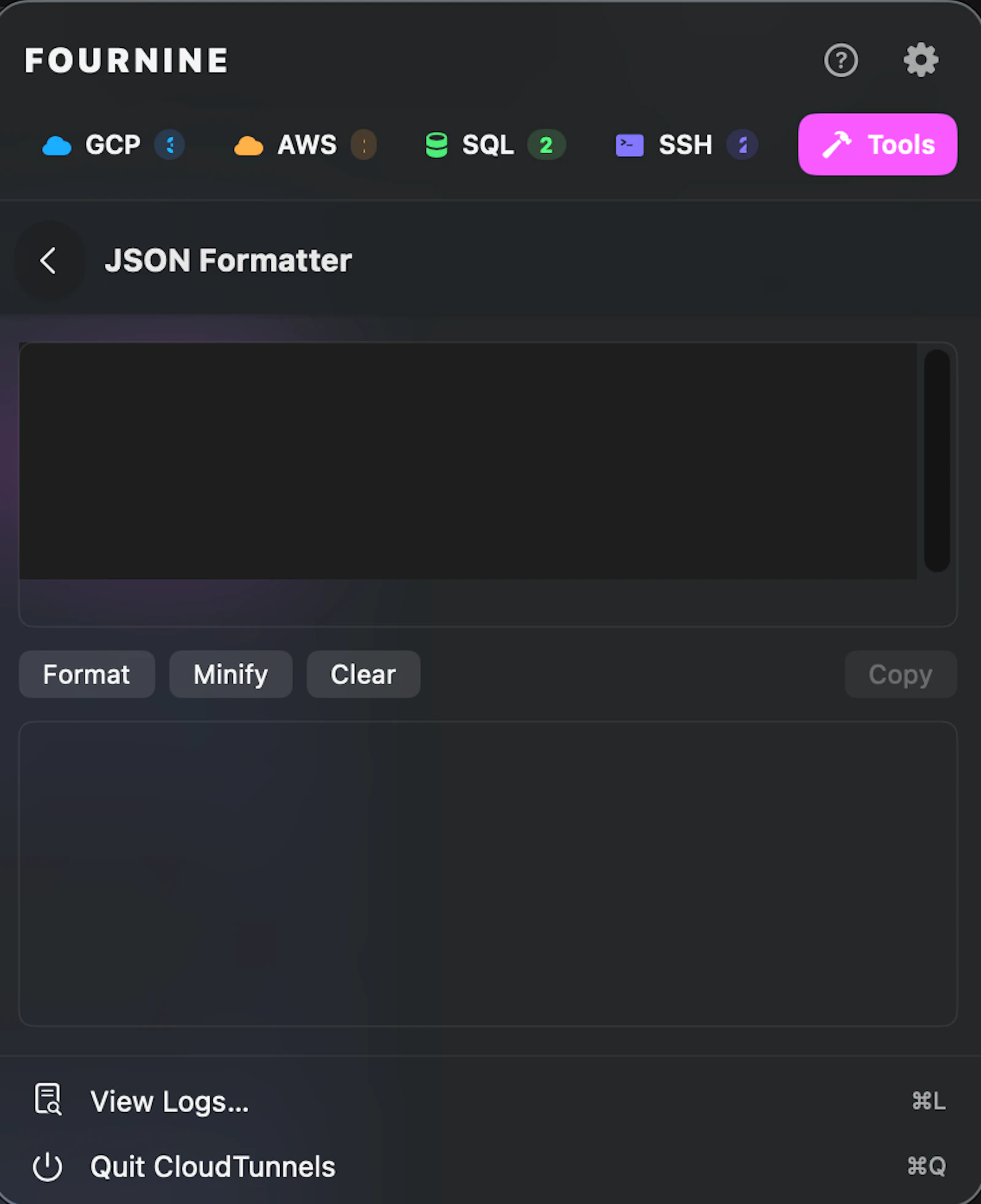 CloudTunnels-One menu bar. Every tunnel. screenshot 4
