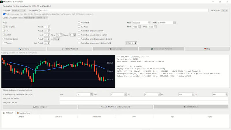 Crypto Market Info & Alert Tool screenshot 2