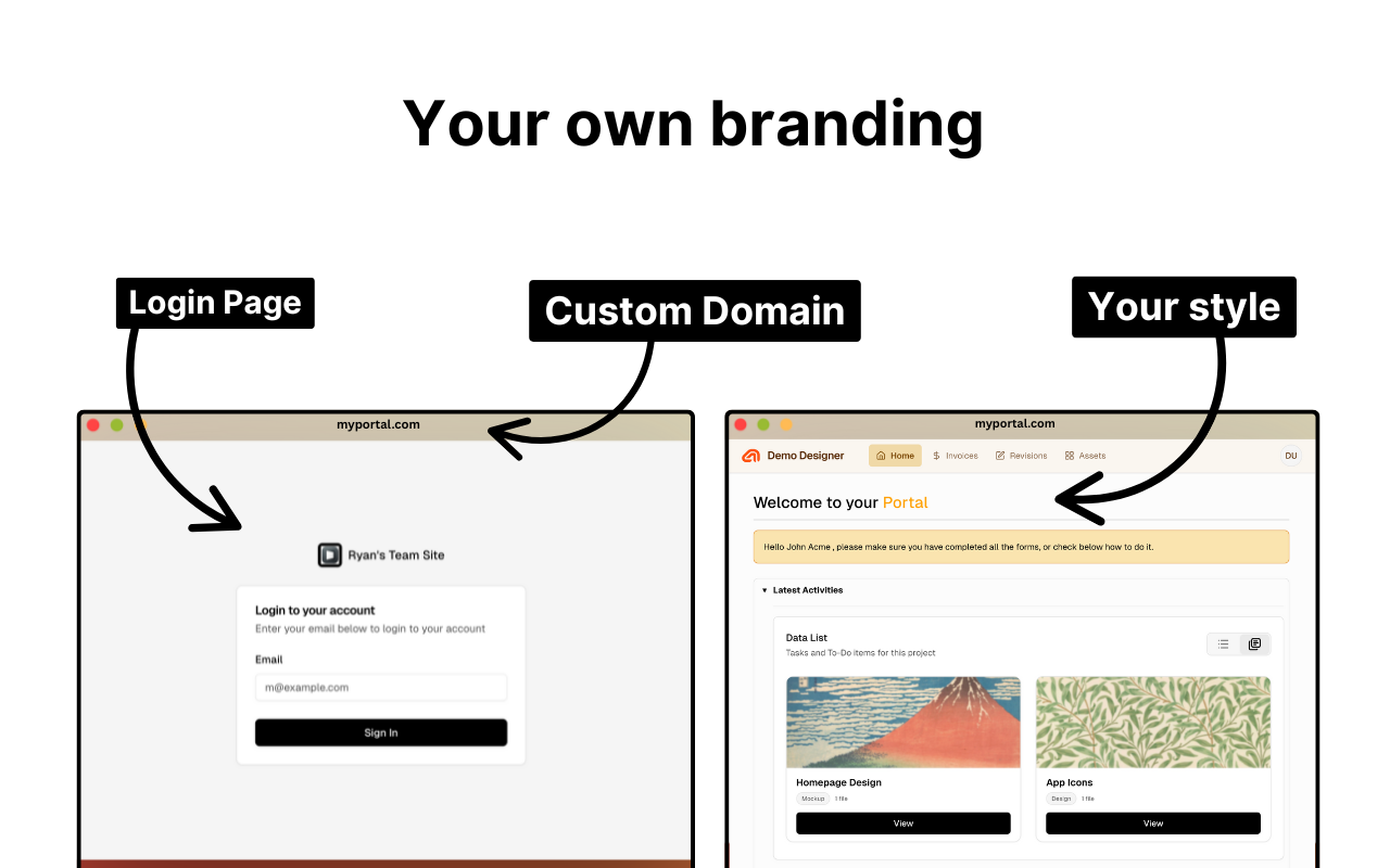 Portalwith - Screenshot 2 showing product features and functionality