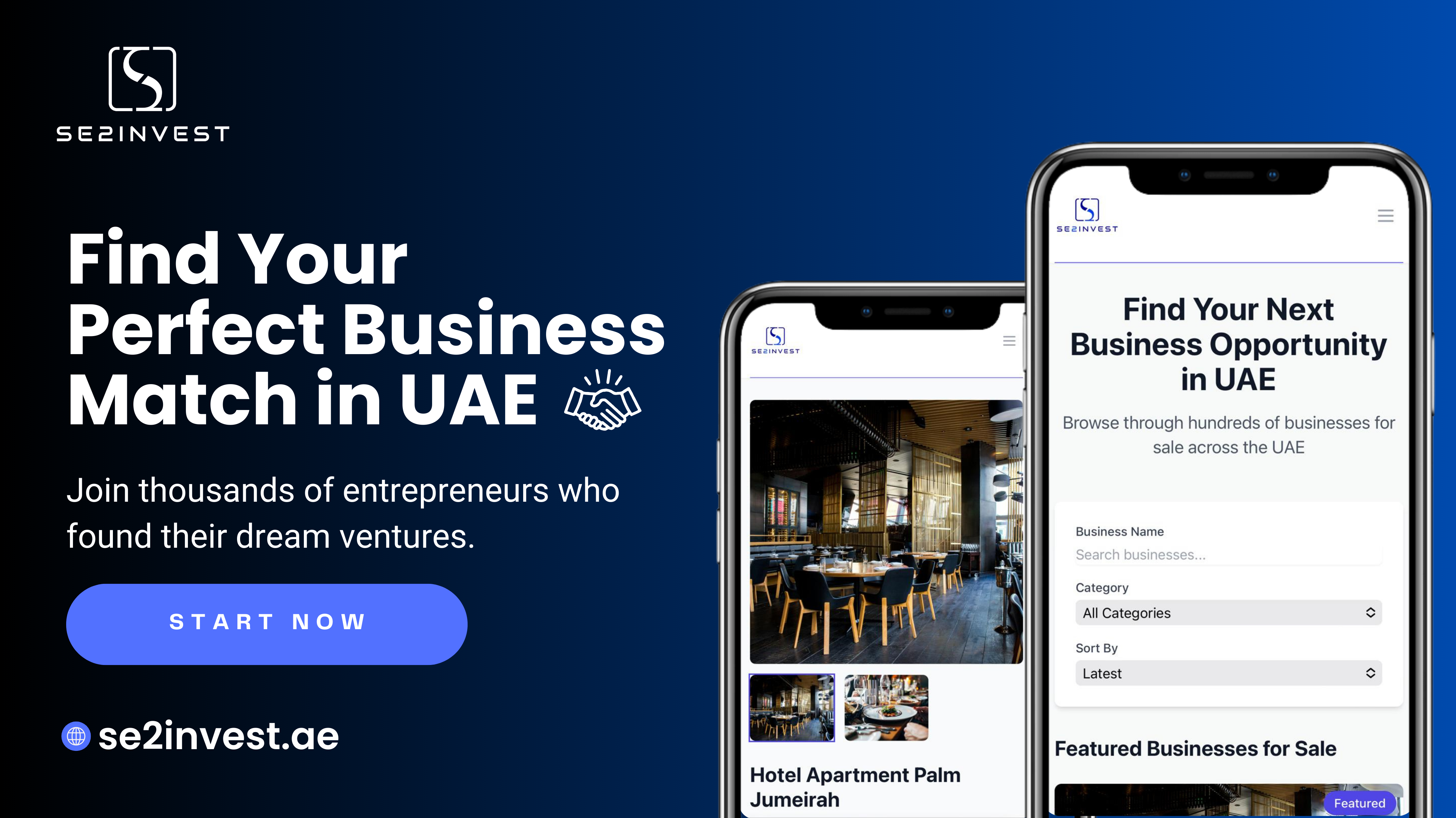 SE2Invest - UAEでビジネスを売買しますか？SE2Investがあなたをつなぎます！メディア4