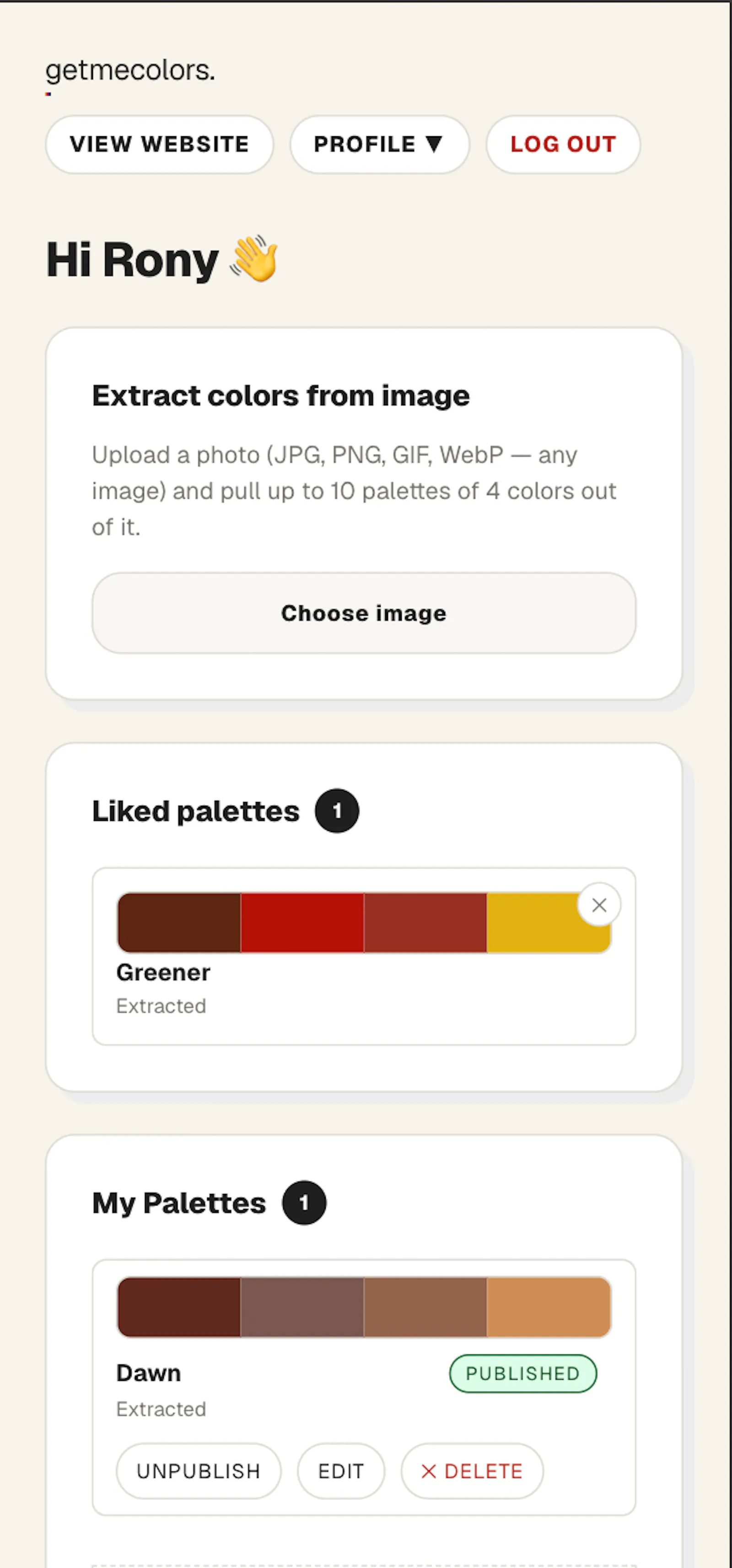 getmecolors screenshot 2