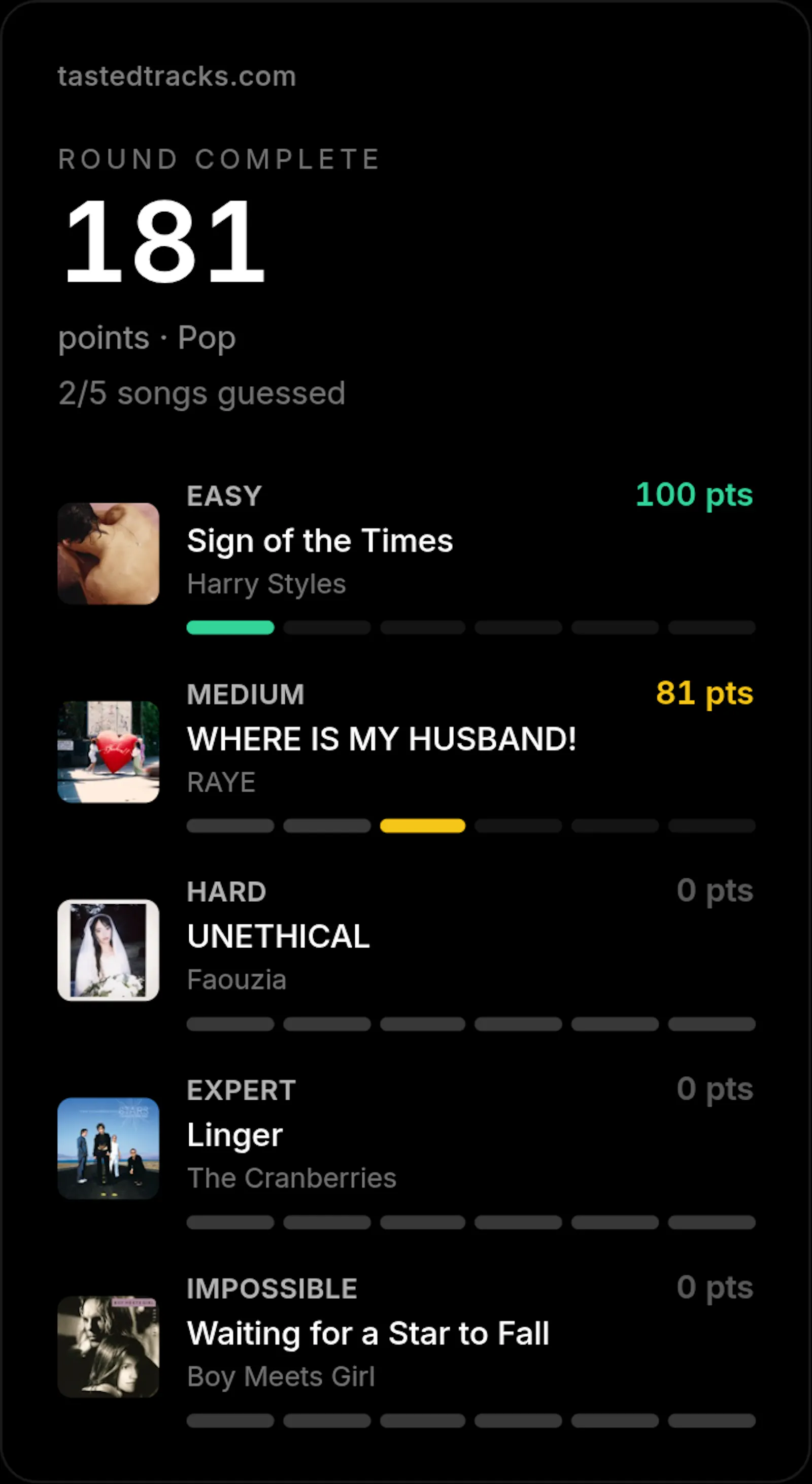 tastedtracks — share your music taste screenshot 6
