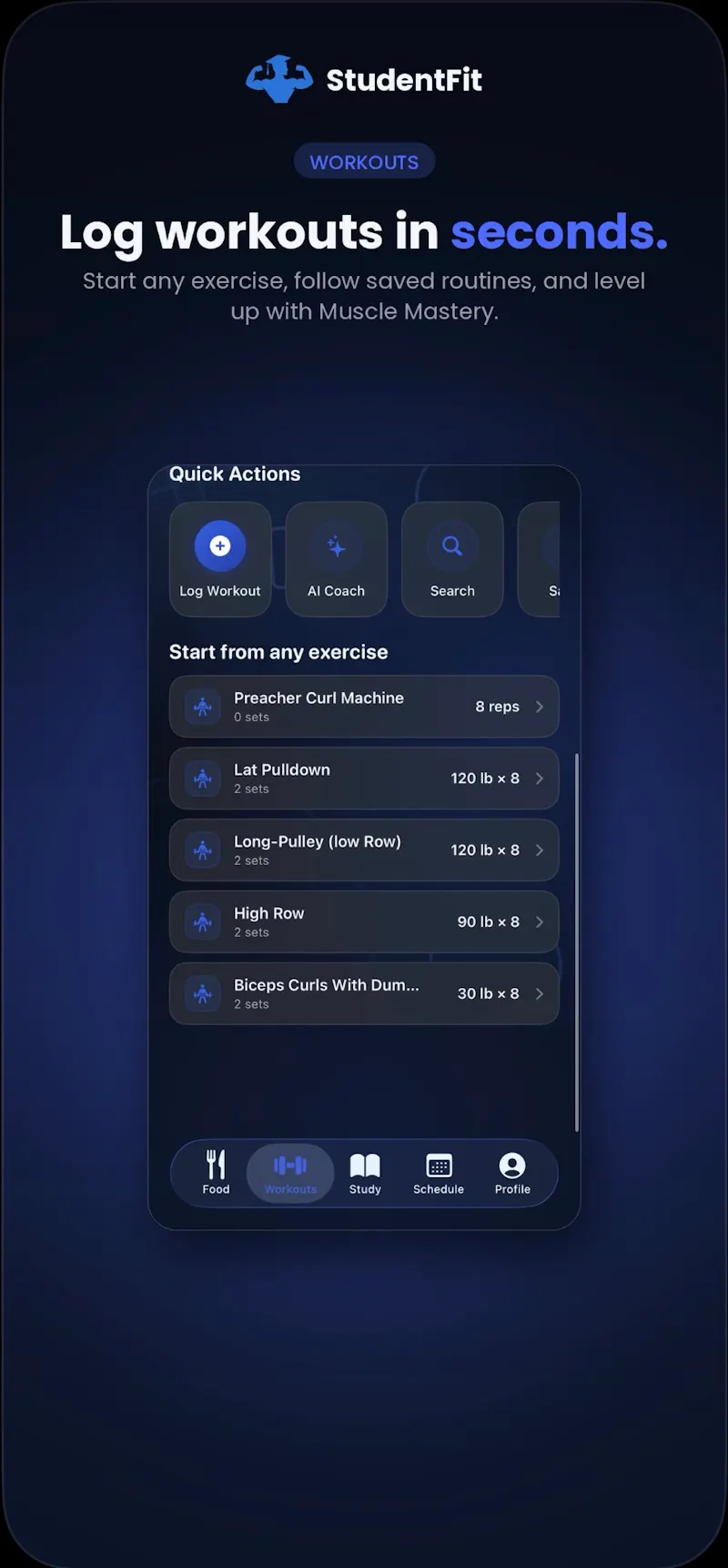 StudentFit screenshot 4