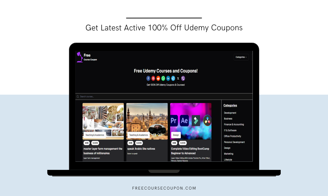 FreeCourseCoupon - 100% Off Udemy Courses & Coupons media 1
