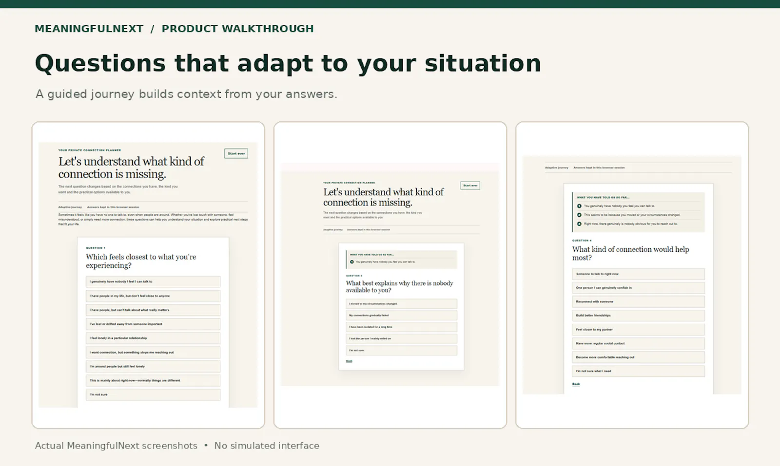 MeaningfulNext screenshot 1