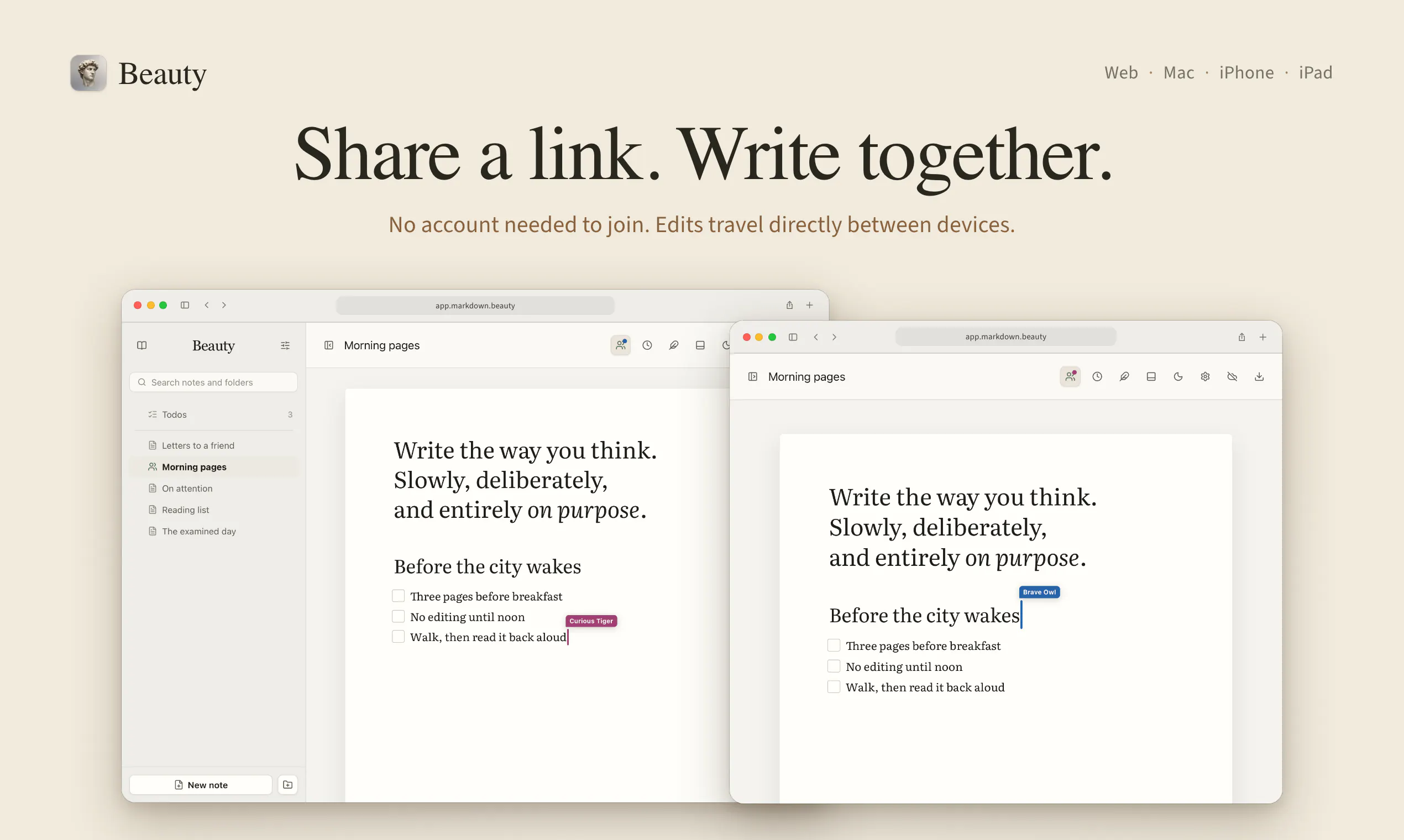 Beauty - Beautiful markdown notes gallery image