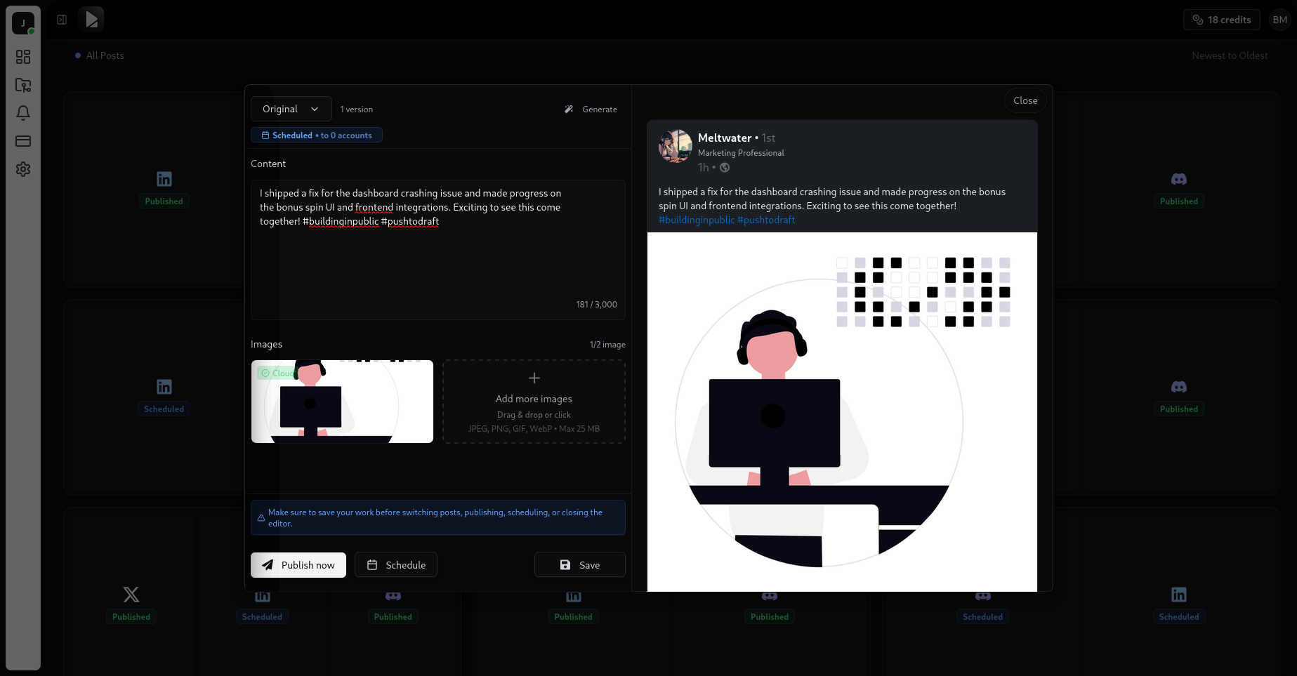 Push to Draft gallery image