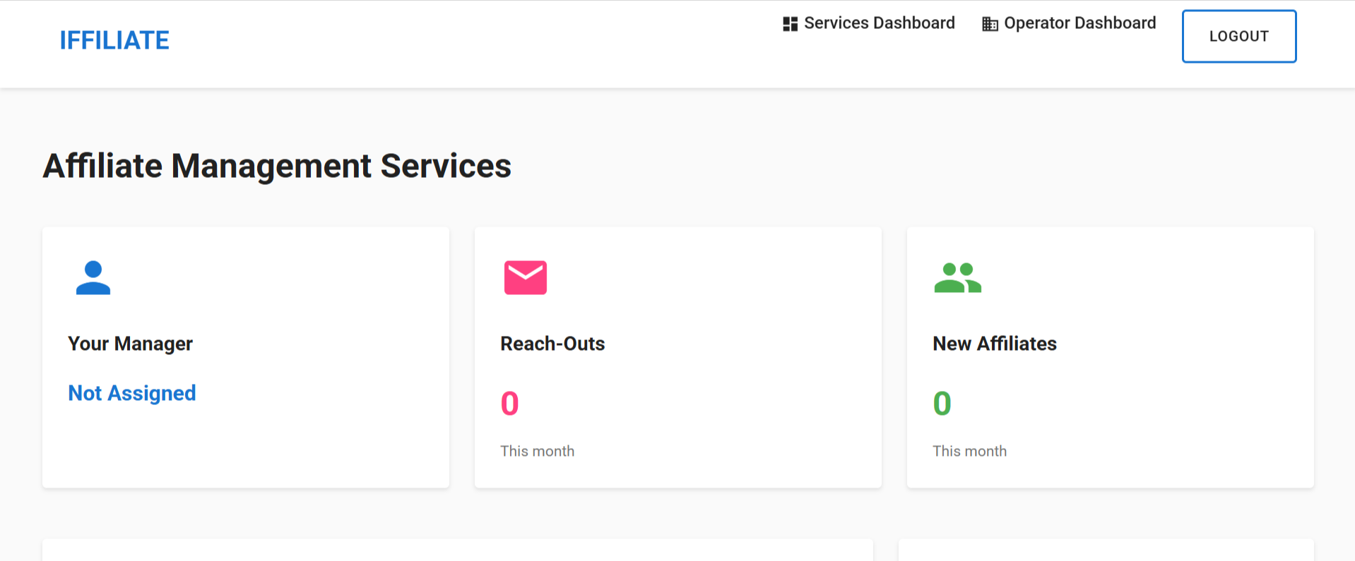 IFFILIATE - Main product screenshot demonstrating key features and user interface