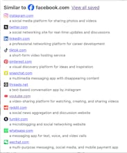SimilarSites+ browser extension gallery image