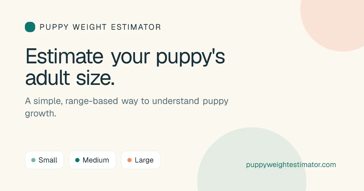 Puppy Weight Estimator gallery image