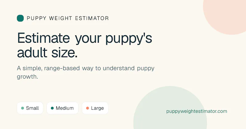 Puppy Weight Estimator screenshot 1
